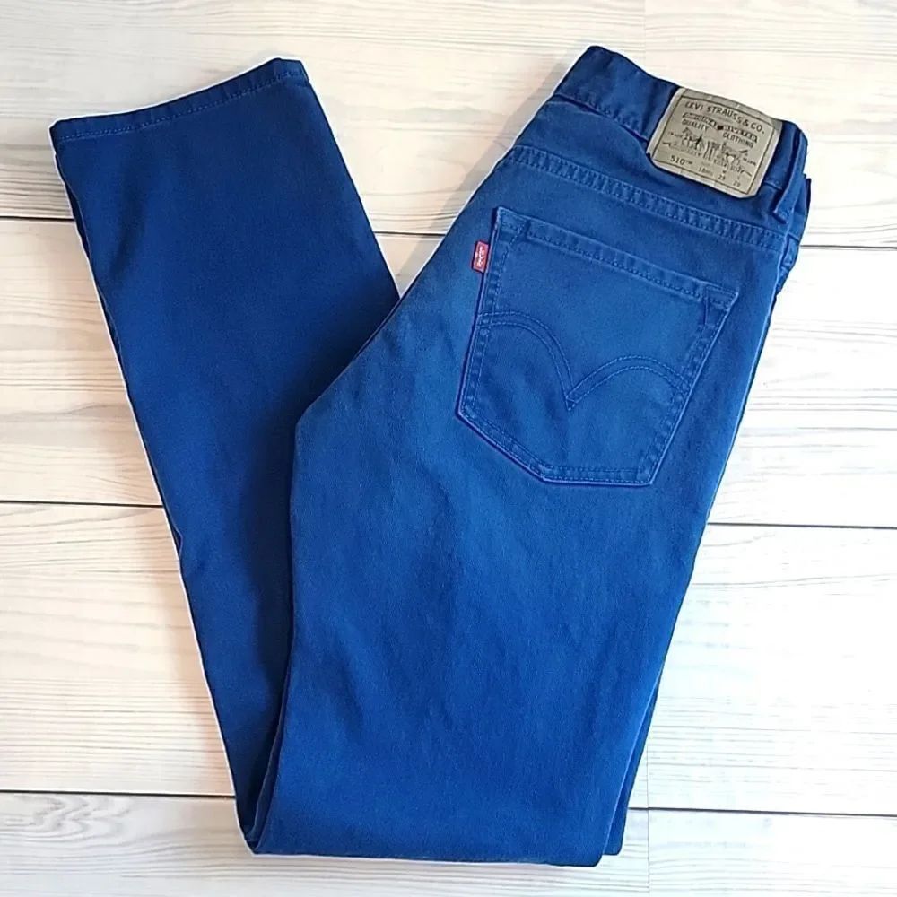 Levi's 510 red tag super skinny jeans turquoise blue Size 29X29